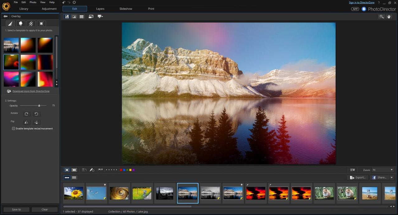 Screen Shot image 2 CyberLink PhotoDirector 9 Ultra مفتاح