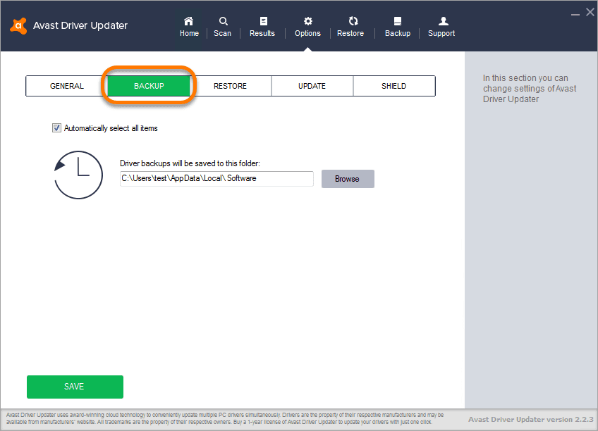 Screen Shot image 2 AVAST Driver Updater مفتاح (1 سنه / 1 بي سي)