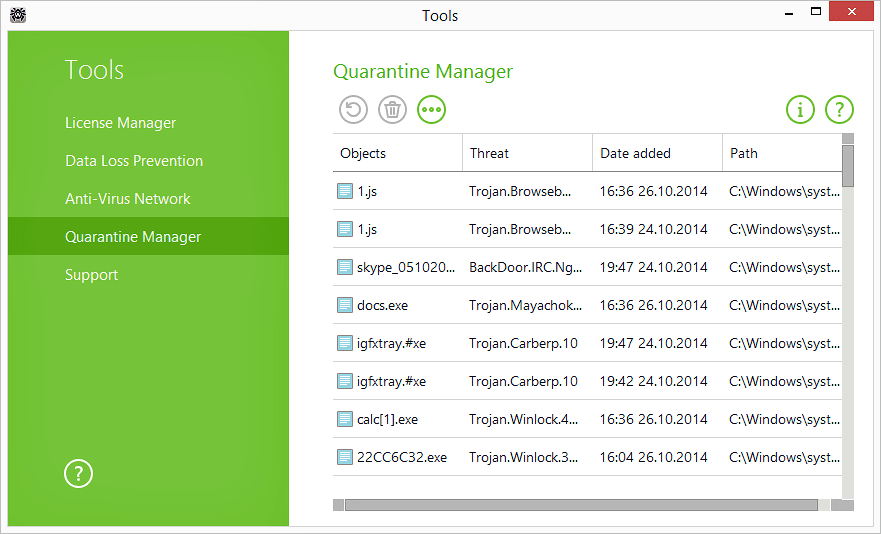 Screen Shot image 2 Dr.Web Security Space مفتاح (1 سنه / 1 Mobile Android جهاز)