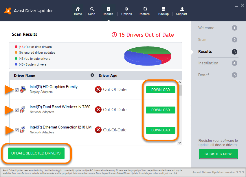 Screen Shot image 4 AVAST Driver Updater مفتاح (1 سنه / 1 بي سي)
