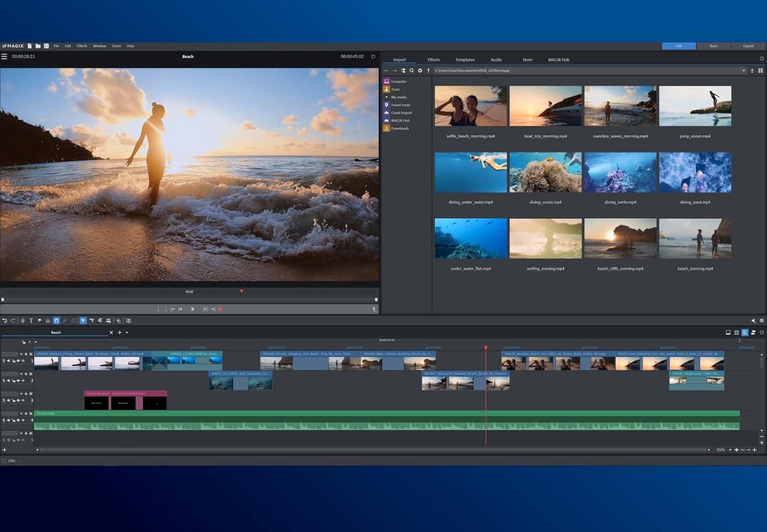 Screen Shot image 3 MAGIX Vegas Movie Studio 16 Platinum كود رقمي