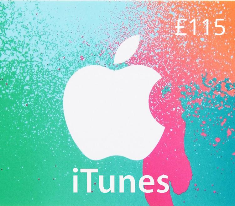 آيتونز £115 بريطاني بطاقة