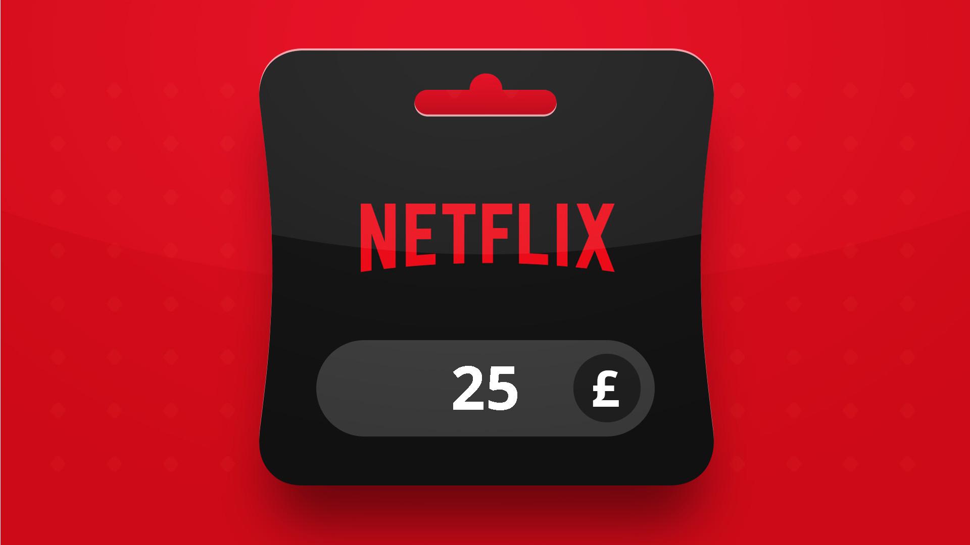Netflix GBP 25 هدية بطاقة بريطاني