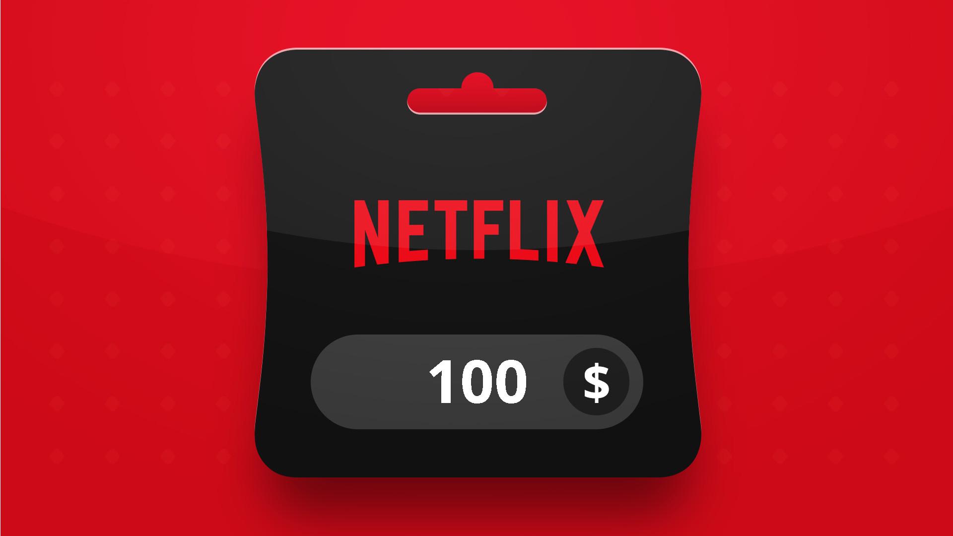 Netflix USD 100 هدية بطاقة امريكي