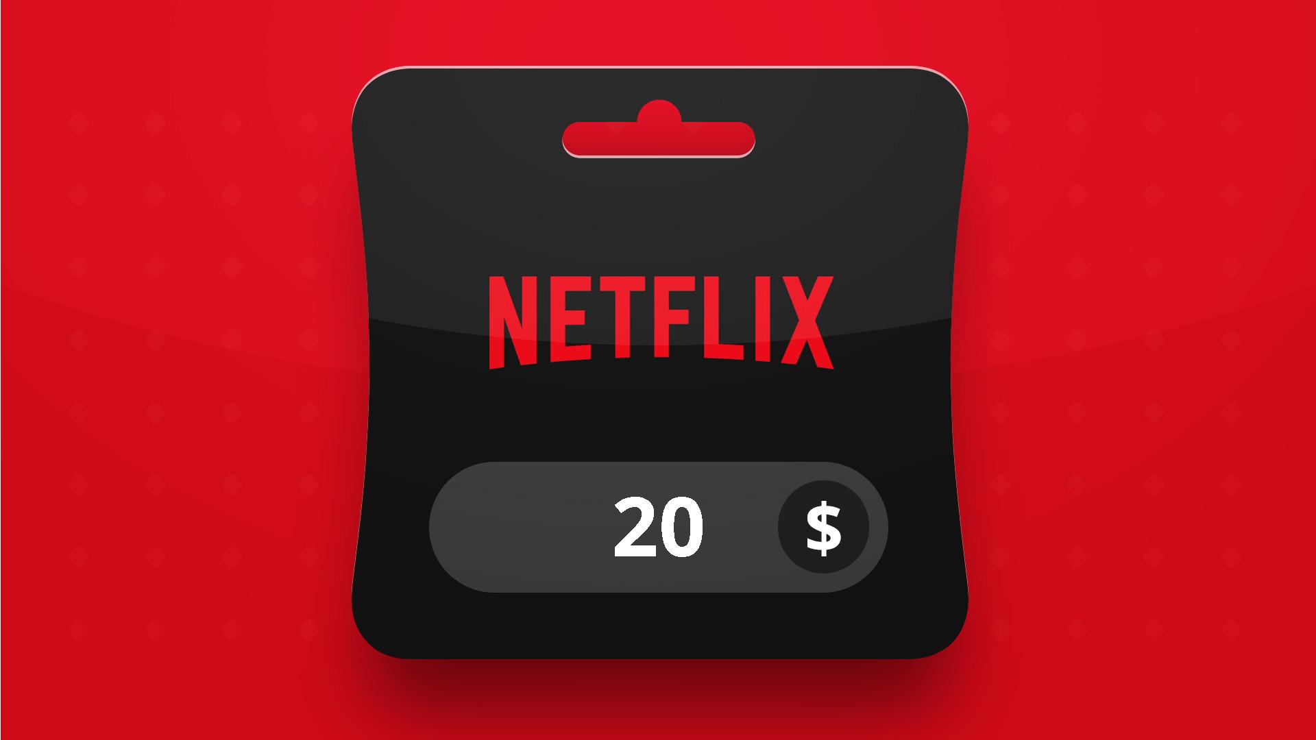 Netflix USD 20 هدية بطاقة امريكي