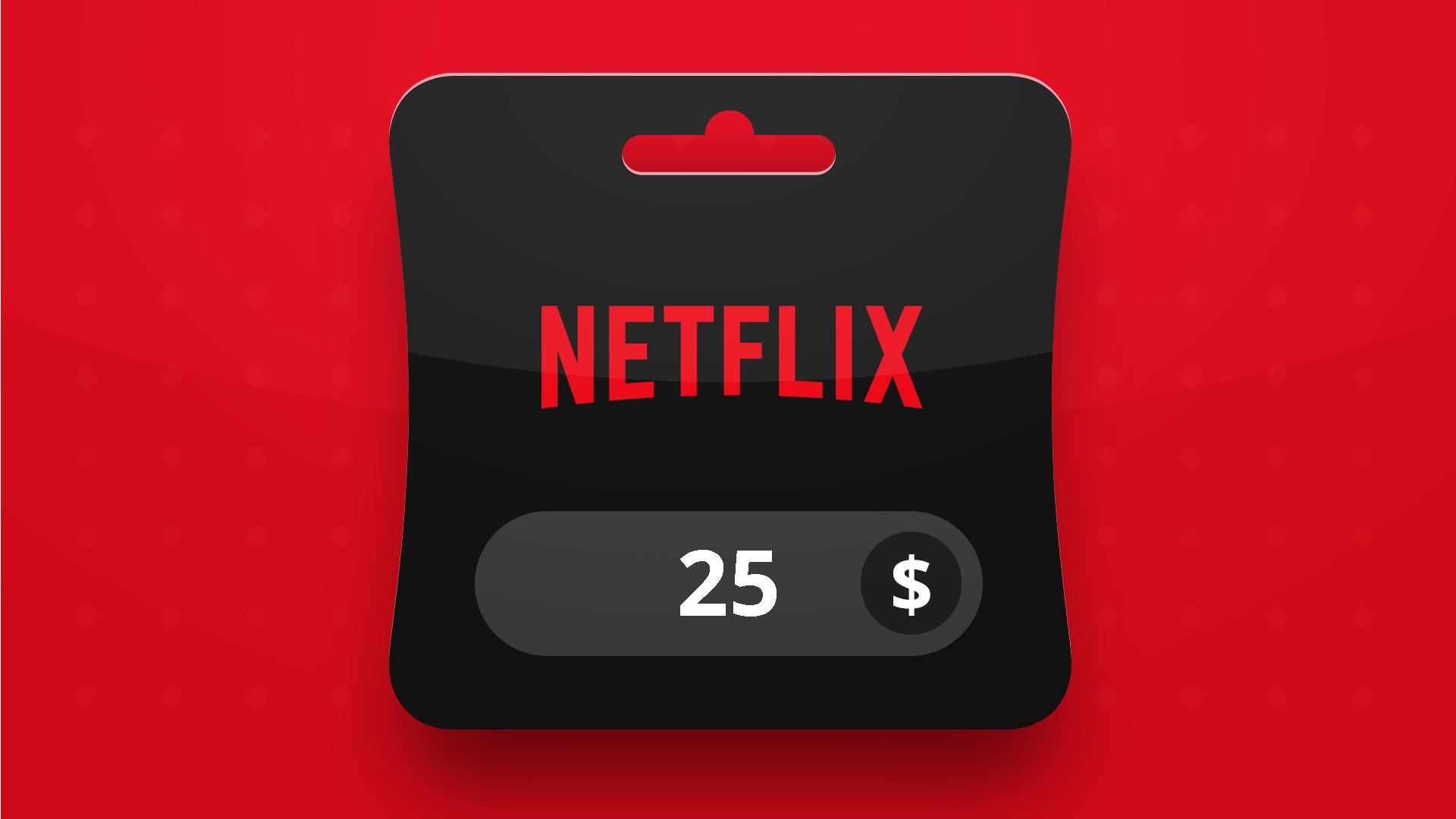 Netflix USD 25 هدية بطاقة امريكي