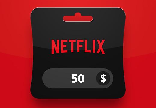 Netflix USD 50 هدية بطاقة امريكي