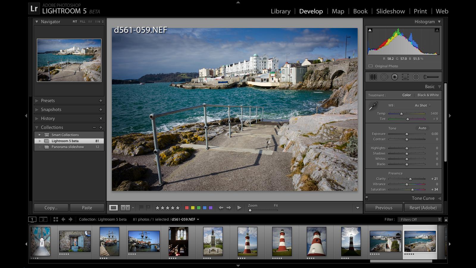 Screen Shot image 1 Adobe Photoshop Lightroom 5.7 For ويندوز اوروبي (مدى الحياة / 1 بي سي)