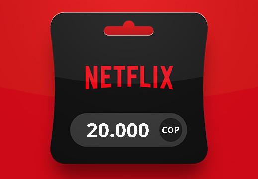 Netflix COP 20000 هدية بطاقة CO