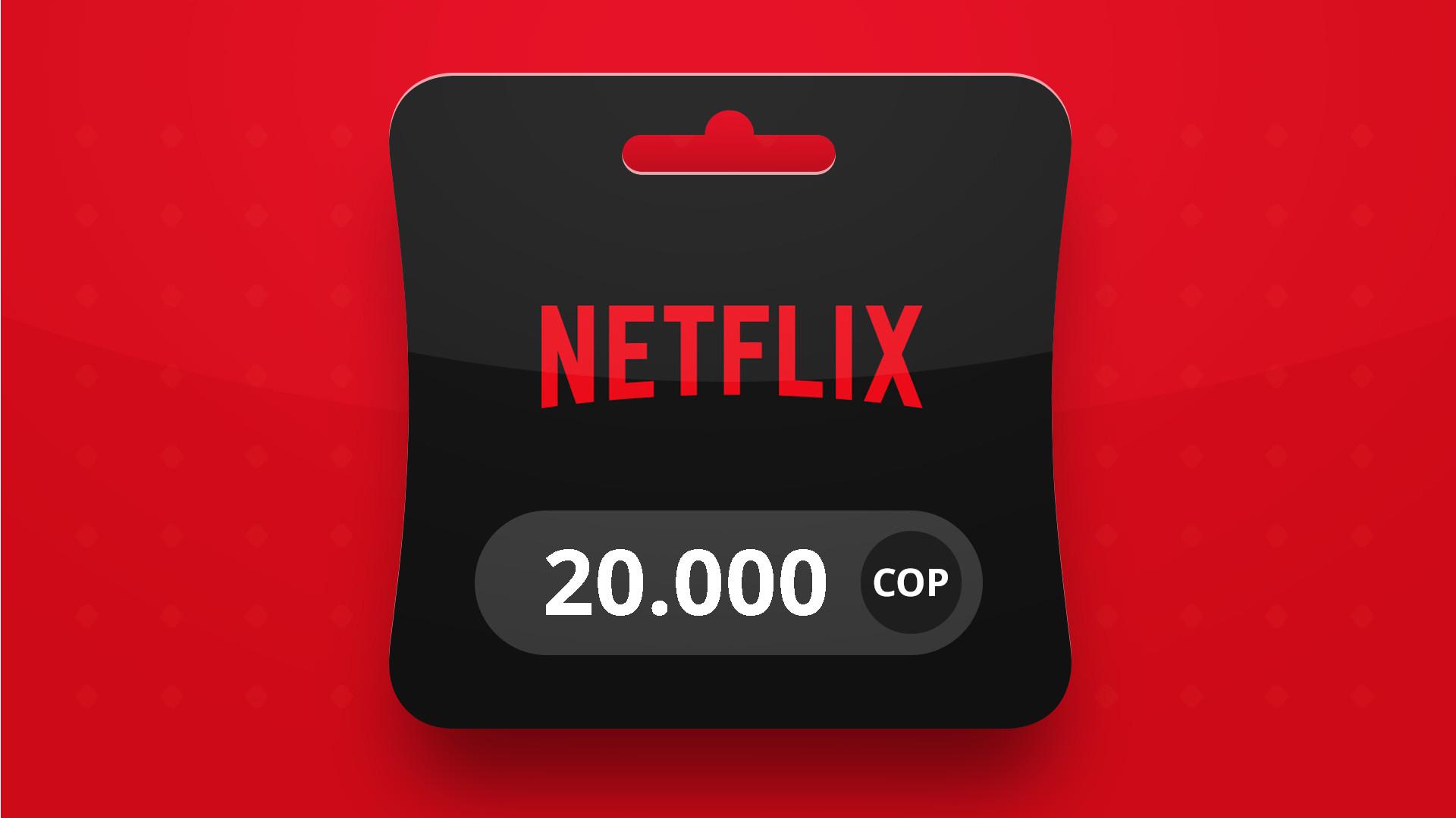 Netflix COP 20000 هدية بطاقة CO