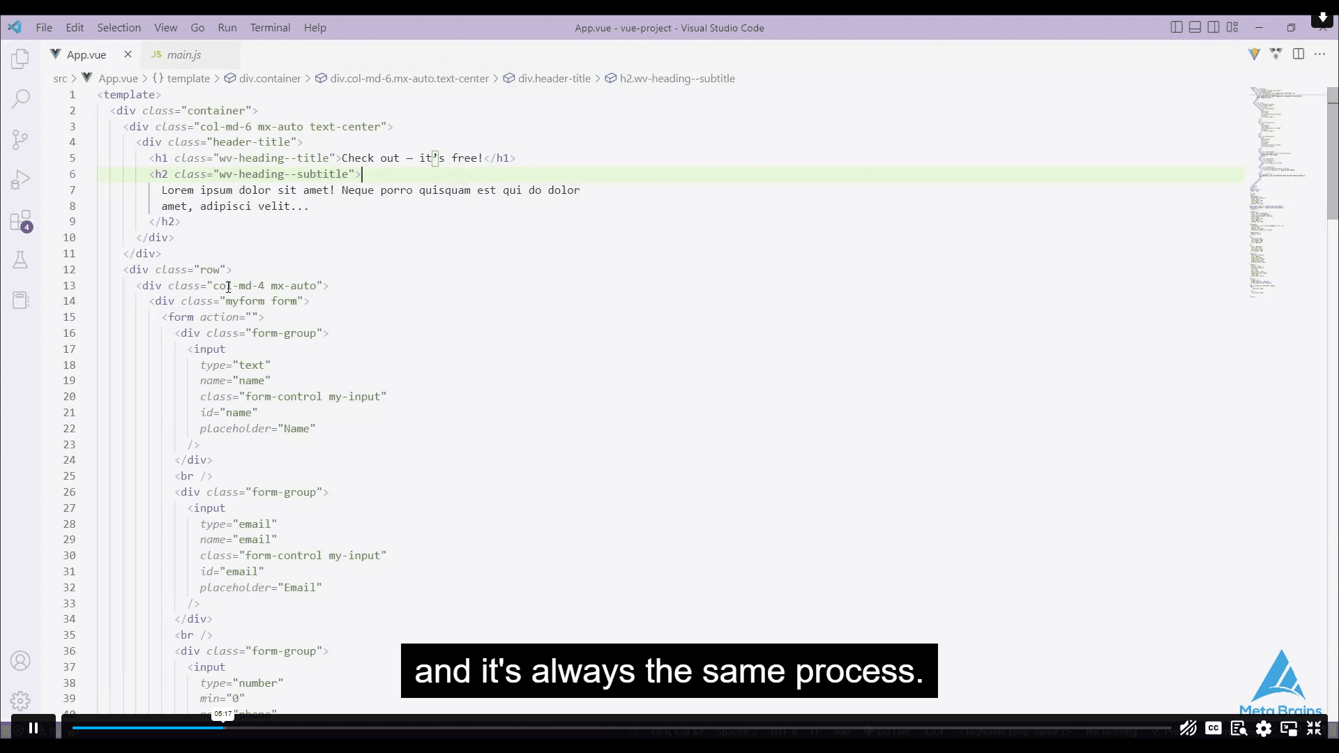 Screen Shot image 0 Complete Vue.JS Masterclass – From Fundamentals To Advanced John Academy كود