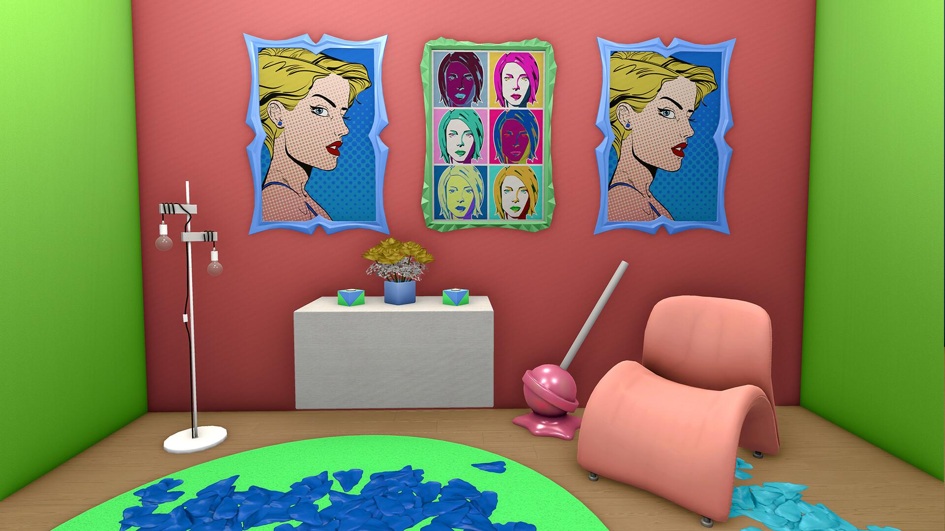 House Flipper - Pop Art Furniture Pack DLC بي سي ستيم كود رقمي