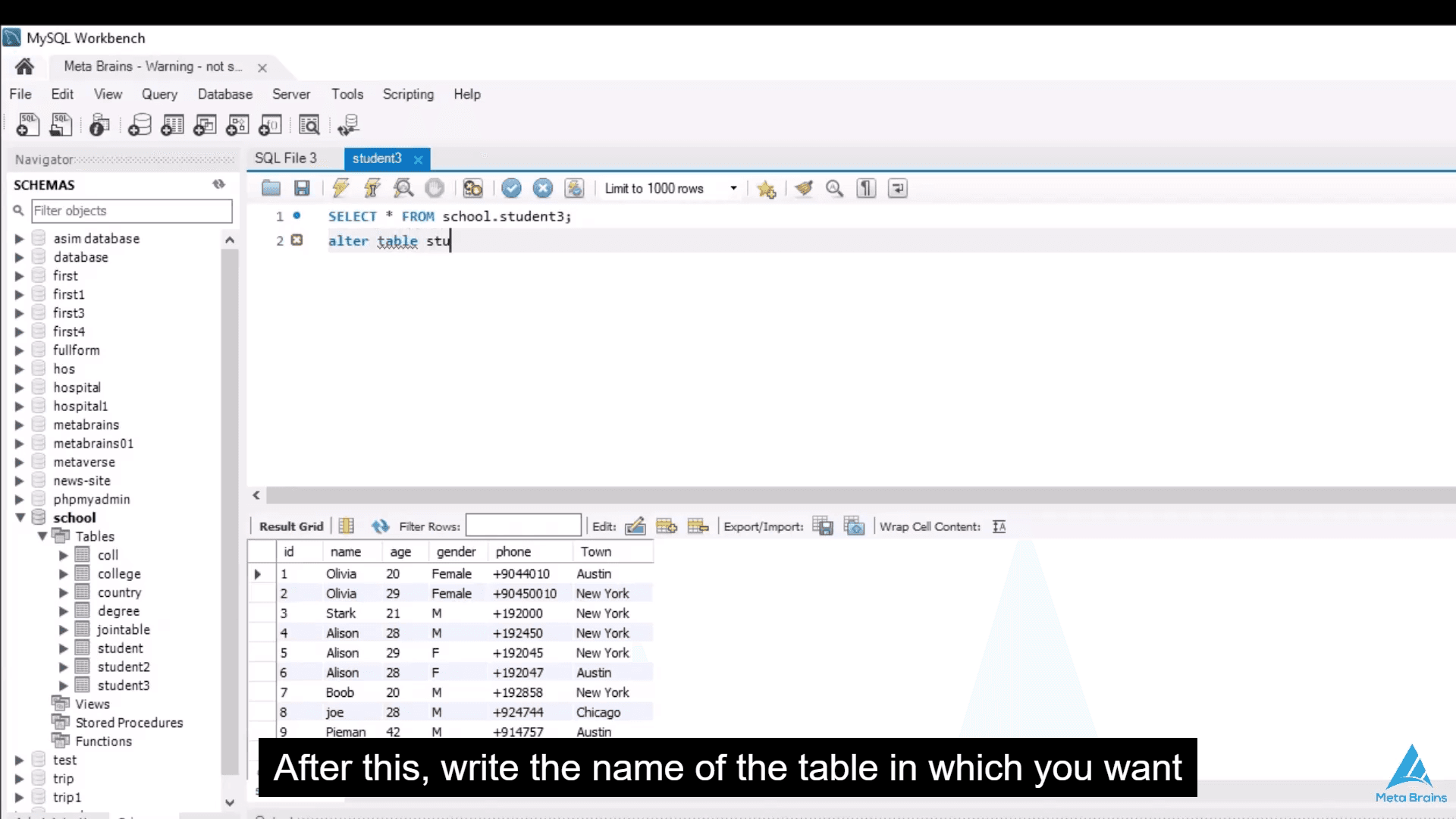 Screen Shot image 1 MySQL For Beginners: Database Essentials Simplified John Academy كود