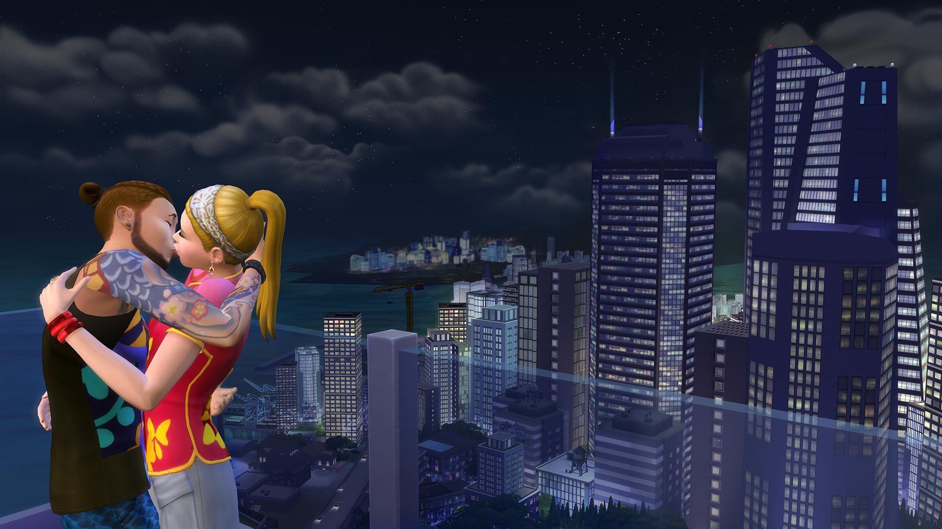 Screen Shot image 0 The Sims 4 - City Living + Dine Out + Bowling Night Stuff DLC حزمة بي سي EA App كود رقمي