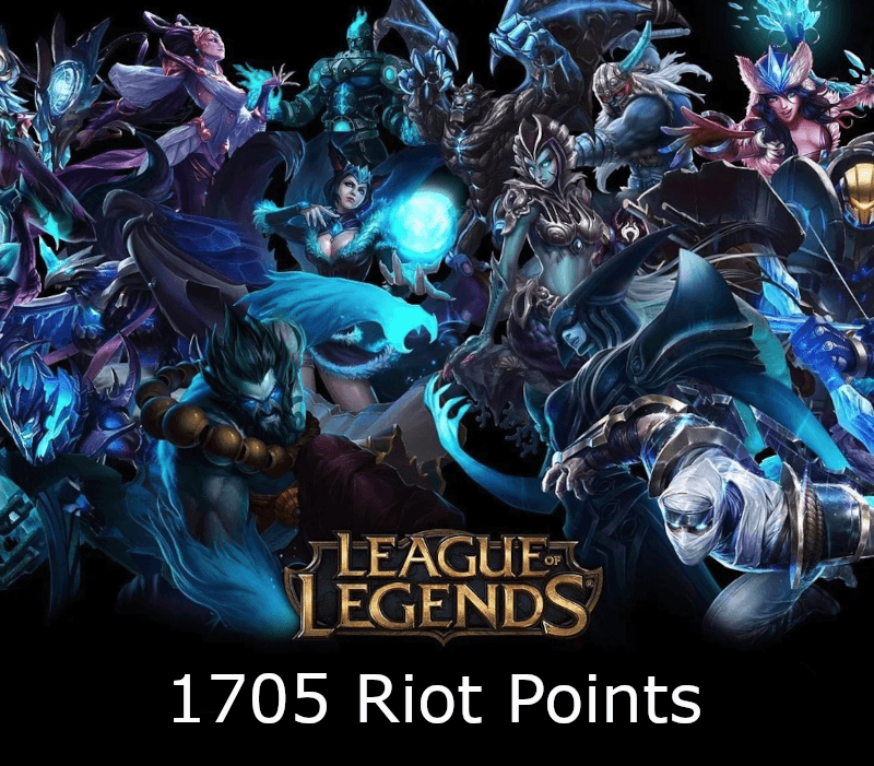 League of Legends 1705 RP Prepaid Card NZ