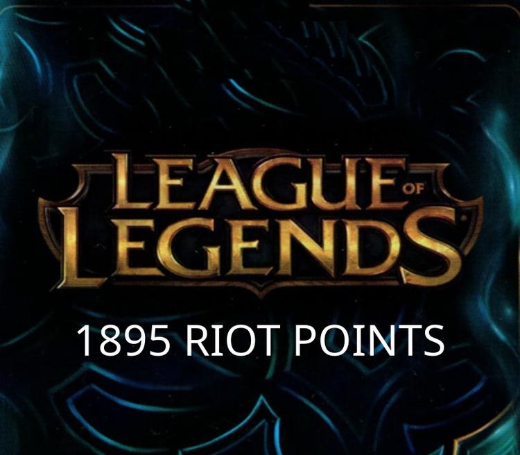 League of Legends 1895 RP Prepaid Card EU