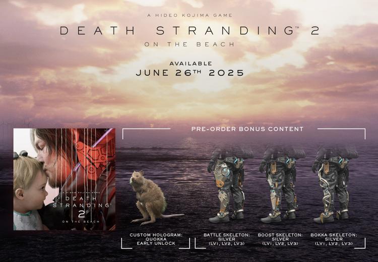 Death Stranding 2: On The Beach - طلب مسبق Bonus DLC اوروبي بلايستيشن 5 كود رقمي
