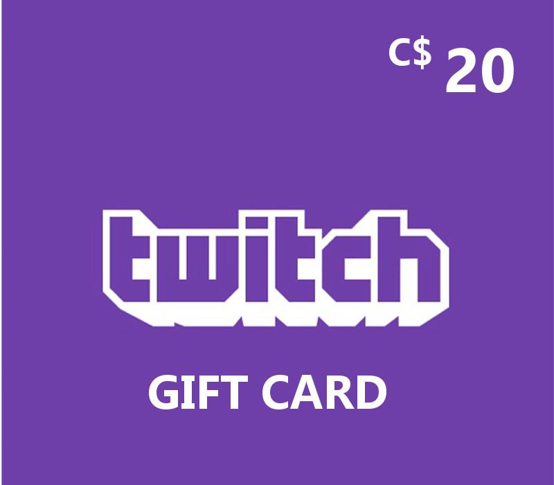 Twitch CAD 20 هدية بطاقة كندا