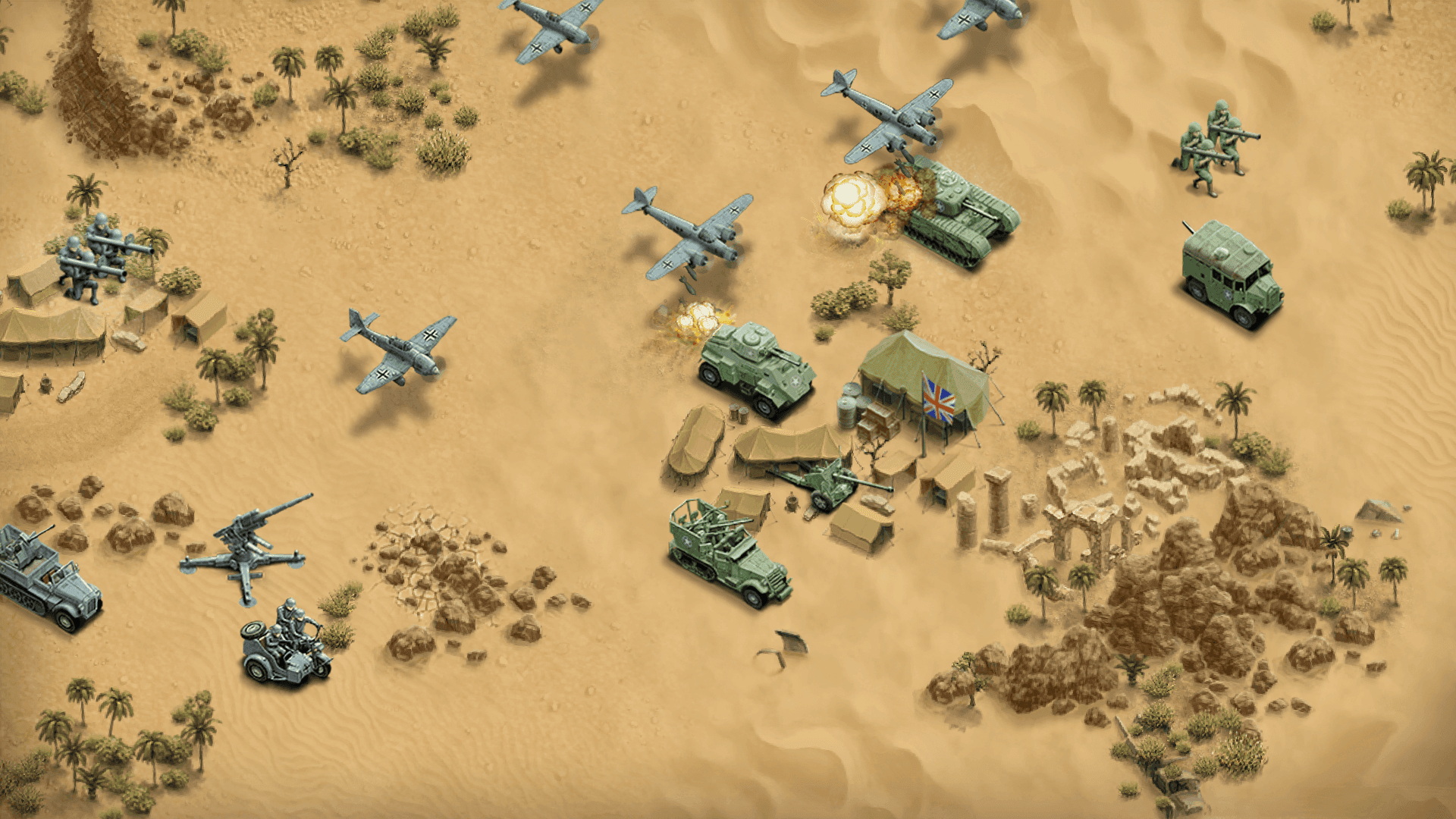 Screen Shot image 2 1943 Deadly Desert بي سي ستيم كود رقمي