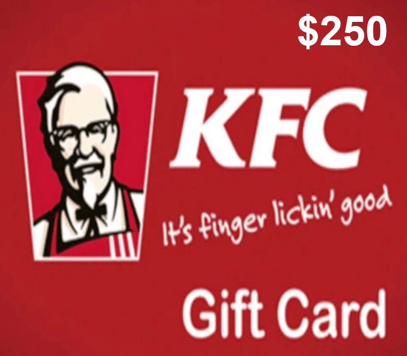 KFC $250 هدية بطاقة امريكي