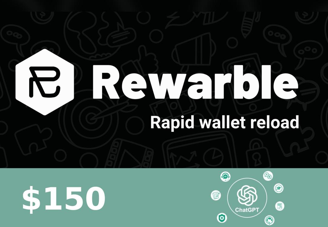 Rewarble ChatGPT $150 هدية بطاقة امريكي
