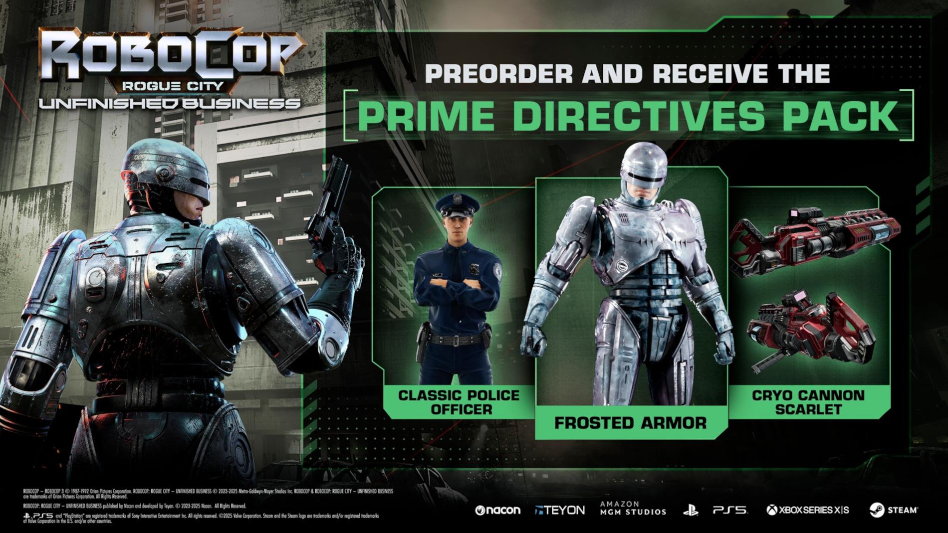 Screen Shot image 0 RoboCop: Rogue City Unfinished Business - طلب مسبق Bonus DLC اوروبي بلايستيشن 5 كود رقمي