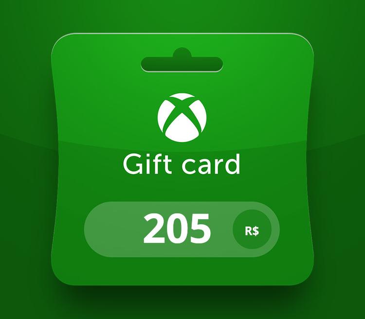 إكس بوكس Live BRL 205 Prepaid بطاقة برازيلي