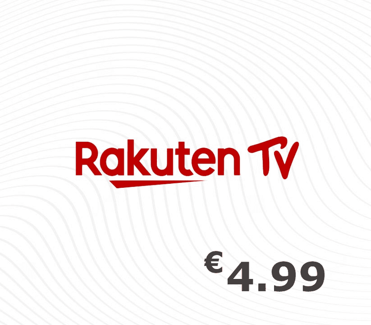 Rakuten TV EUR 4.99 هدية بطاقة FR