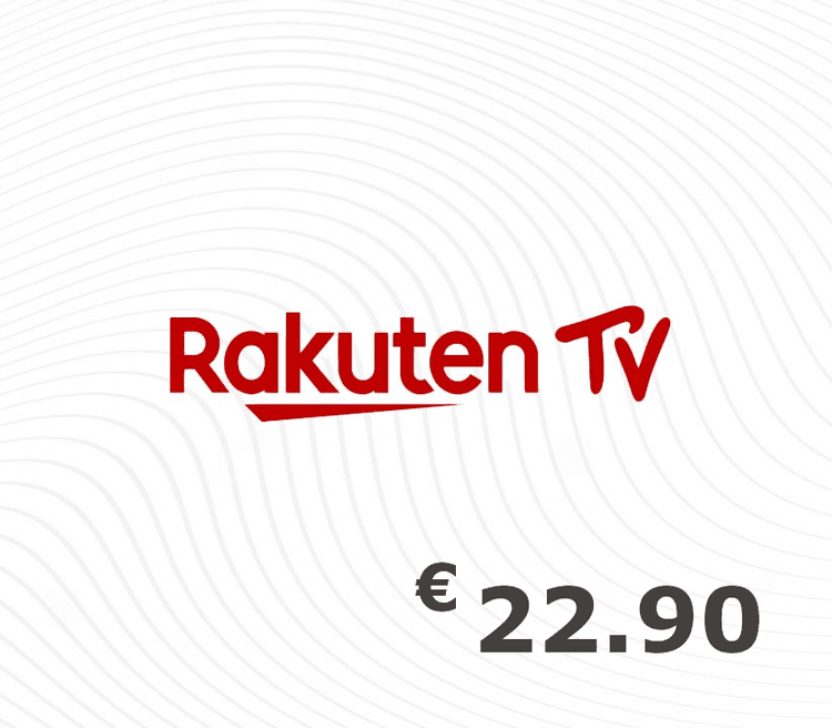 Rakuten TV EUR 22.90 هدية بطاقة FR