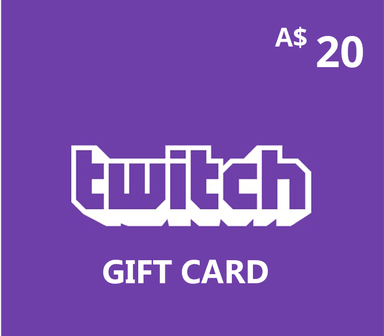 Twitch AUD 20 هدية بطاقة استرالي