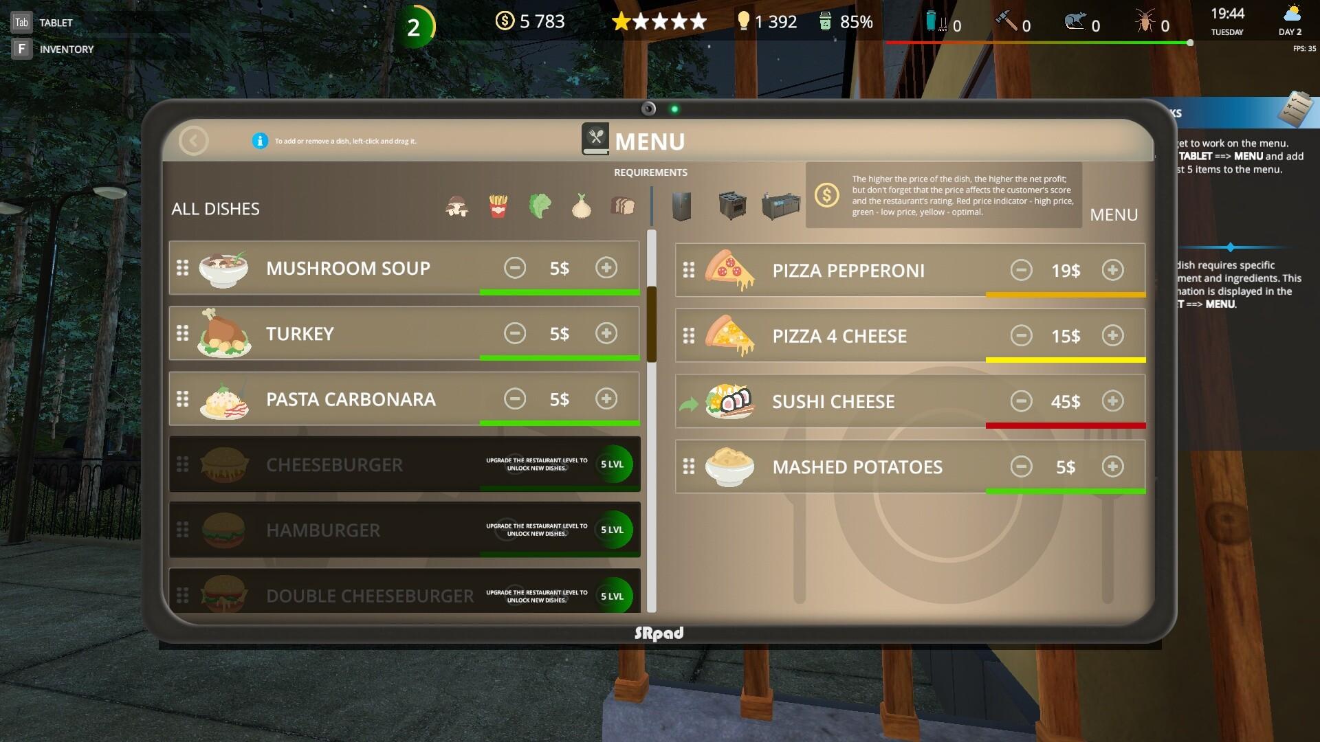 Screen Shot image 9 Cafe Owner Simulator بي سي ستيم كود رقمي