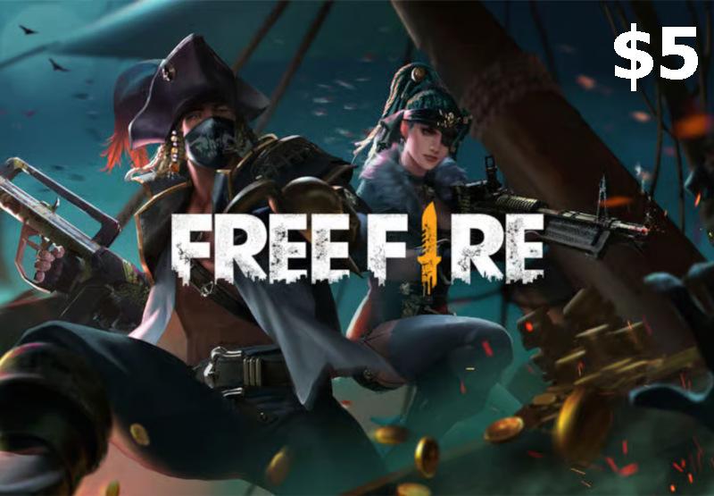 Garena Free Fire USD 5 هدية بطاقة امريكي