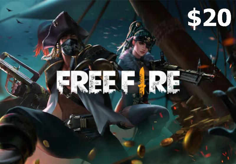 Garena Free Fire USD 20 هدية بطاقة امريكي