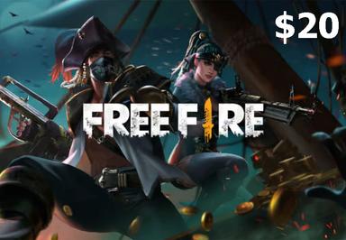 Garena Free Fire USD 20 هدية بطاقة امريكي