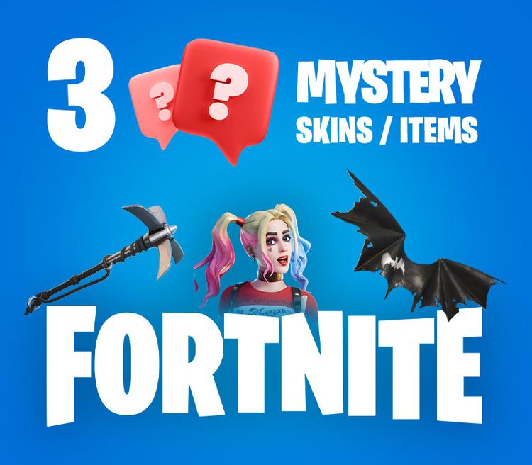3 Mystery Fortnite Skins / Items بي سي ايبك قيمز كود رقمي