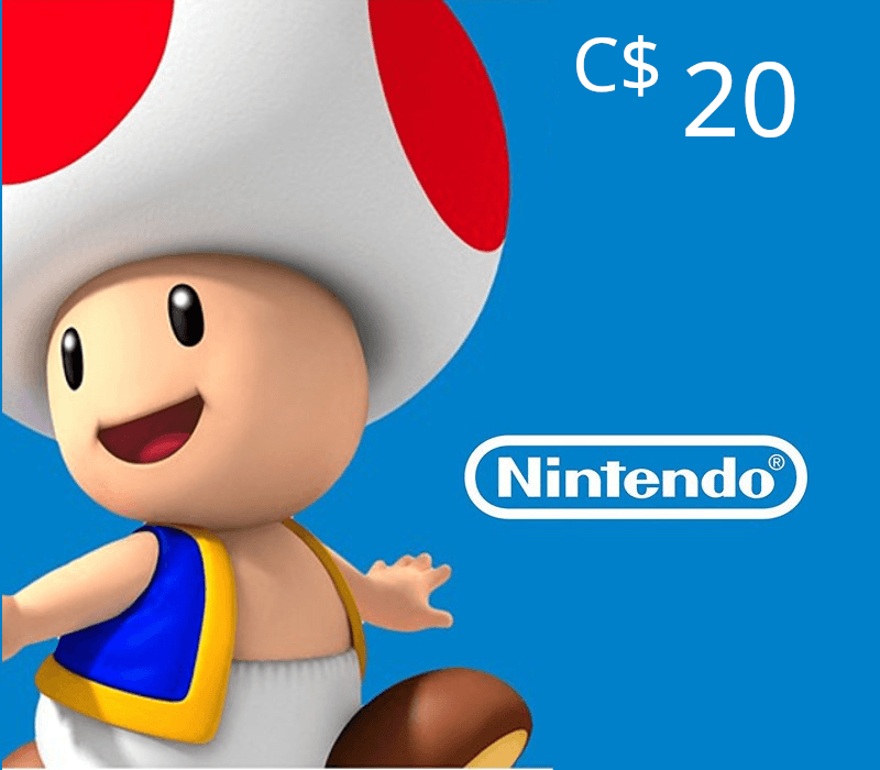 Nintendo eShop Prepaid Card CAD 20 Key