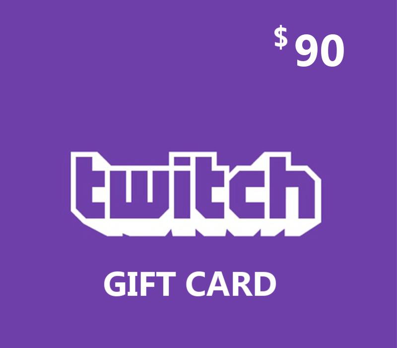Twitch USD 90 Gift Card US