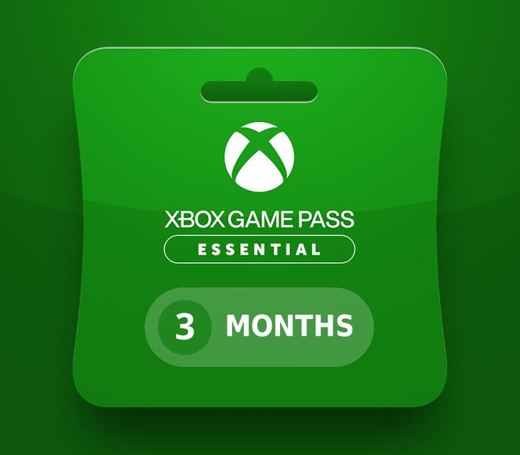 XBOX Game Pass Essential - 3 Month Subscription Card NO
