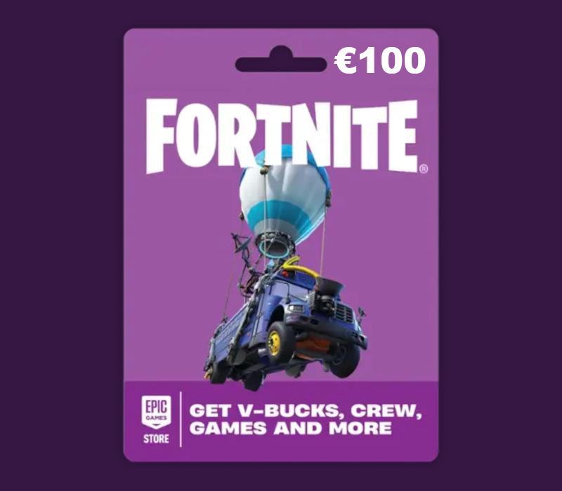 Fortnite EUR 100 PC Epic Games Gift Card IE