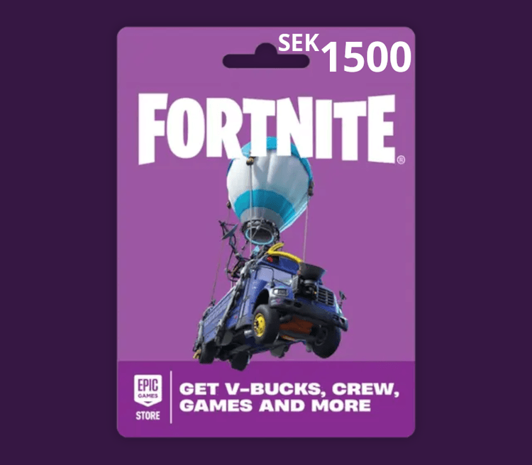 Fortnite SEK 1500 PC Epic Games Gift Card SE