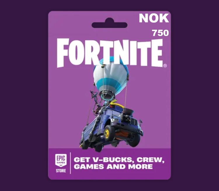 Fortnite NOK 750 PC Epic Games Gift Card NO
