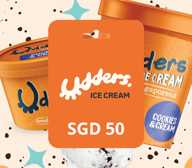 Udders Ice Cream SGD 50 Gift Card SG