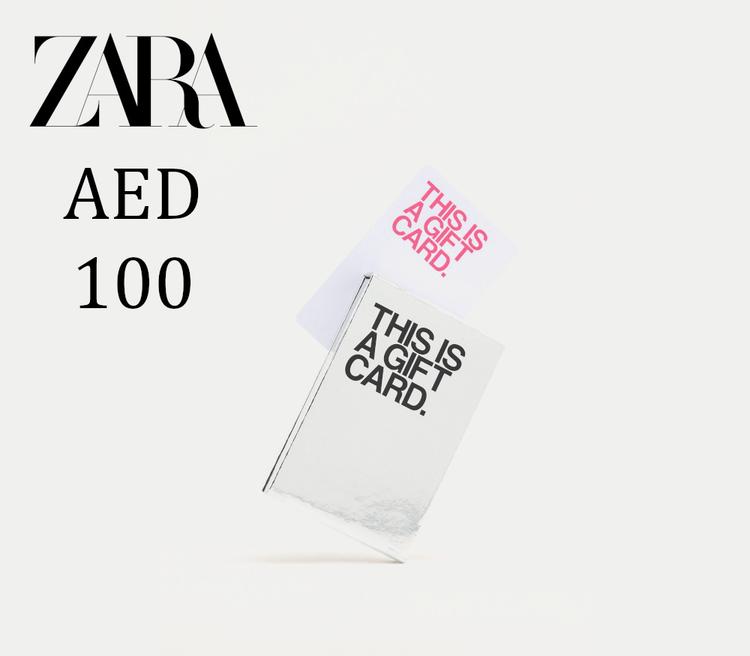 Zara AED 100 هدية بطاقة AE