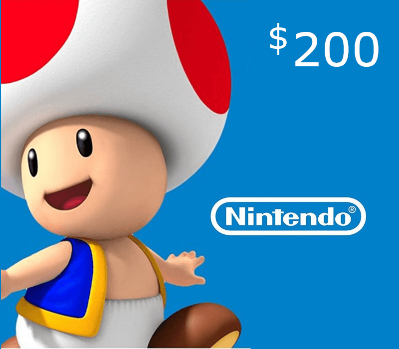 نينتندو EShop Prepaid بطاقة USD 200 مفتاح امريكي