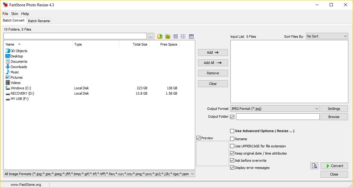 Screen Shot image 0 FastStone Photo Resizer 4.3 بي سي كود رقمي (مدى الحياة / 1 بي سي)
