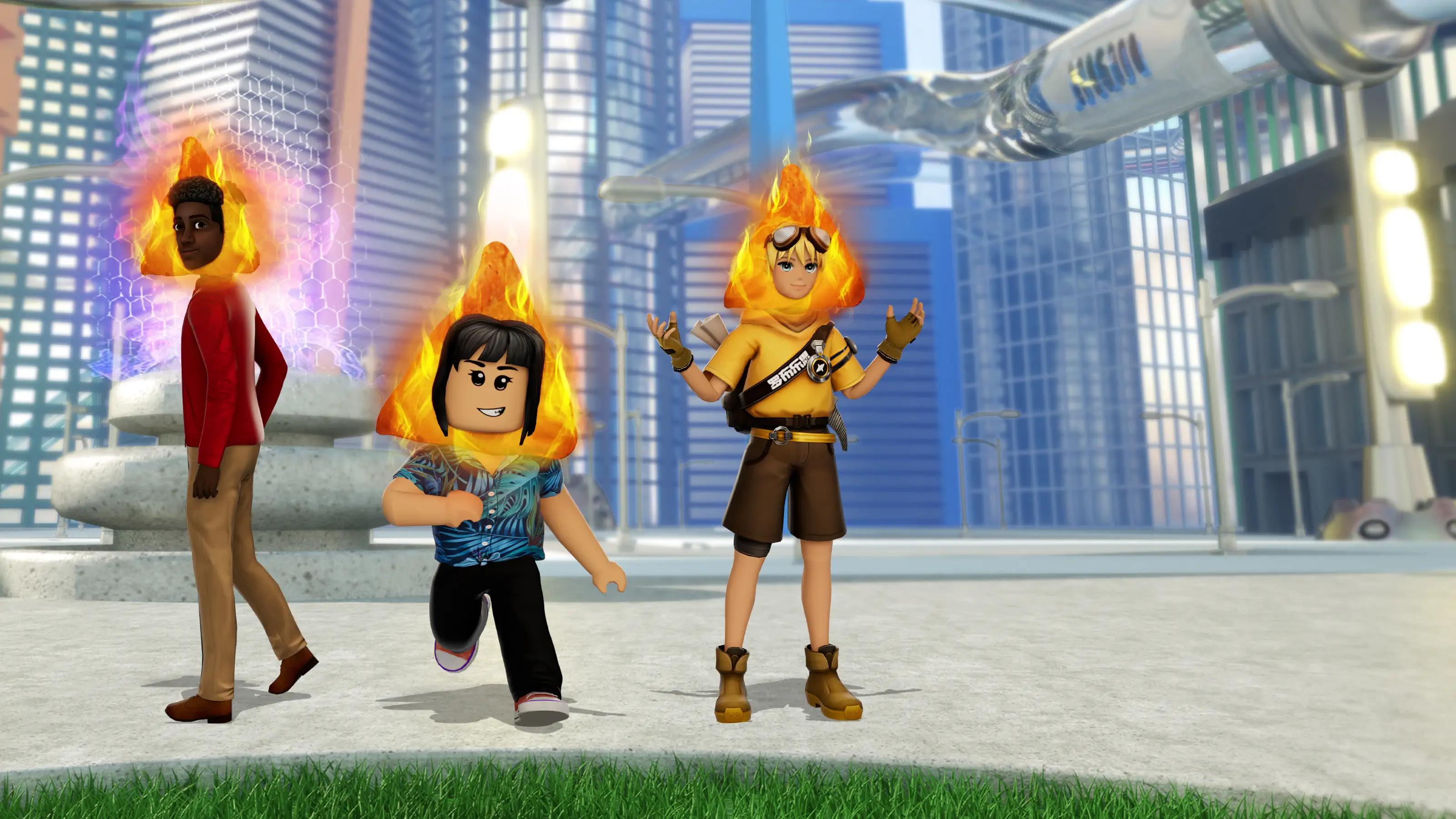 Screen Shot image 0 Roblox - Flaming Hot Chip Head DLC كود رقمي