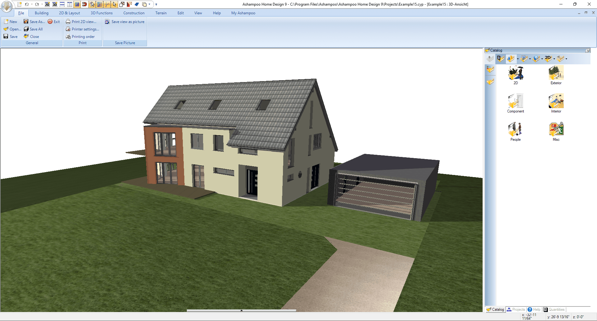 Screen Shot image 0 Ashampoo Home Design 9 Activation مفتاح (مدى الحياة / 1 بي سي)