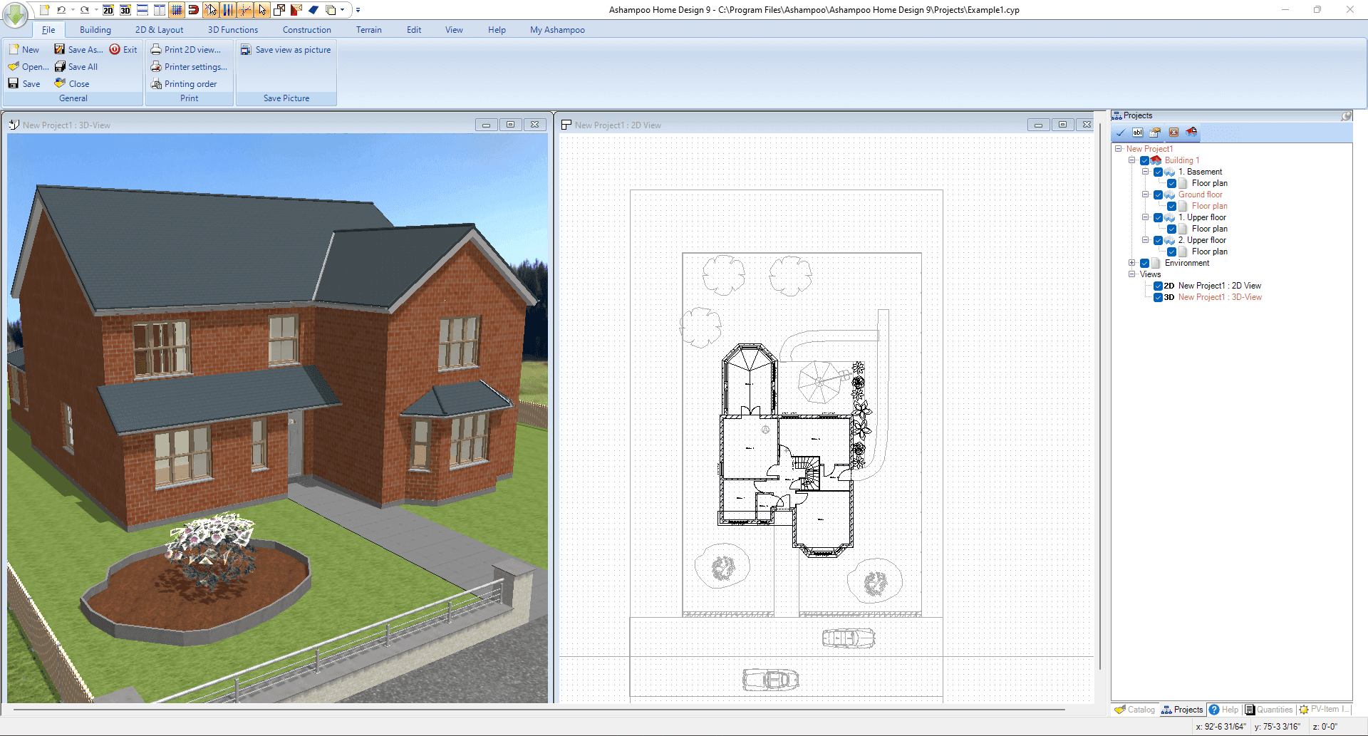 Screen Shot image 1 Ashampoo Home Design 9 Activation مفتاح (مدى الحياة / 1 بي سي)