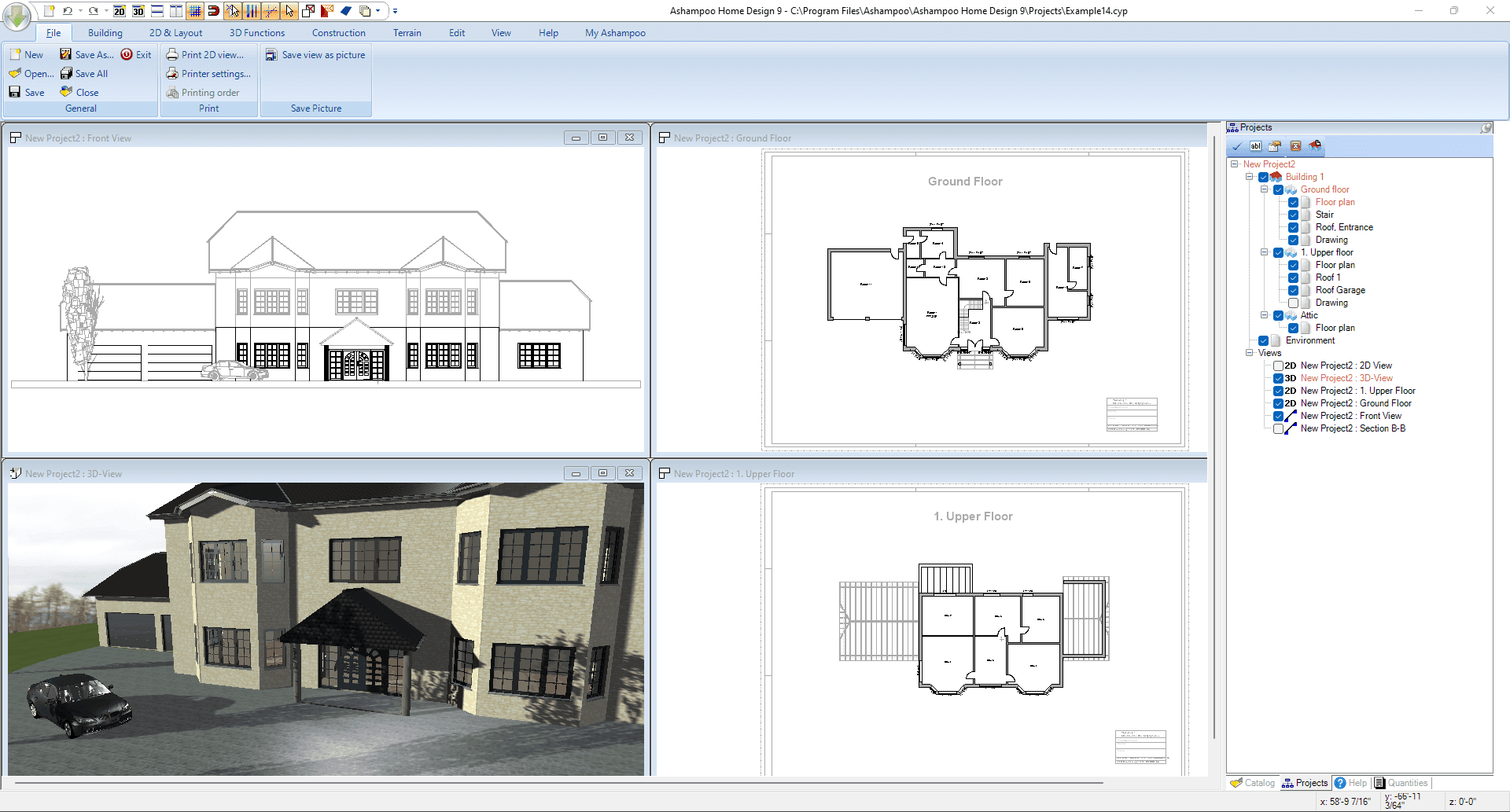 Screen Shot image 2 Ashampoo Home Design 9 Activation مفتاح (مدى الحياة / 1 بي سي)