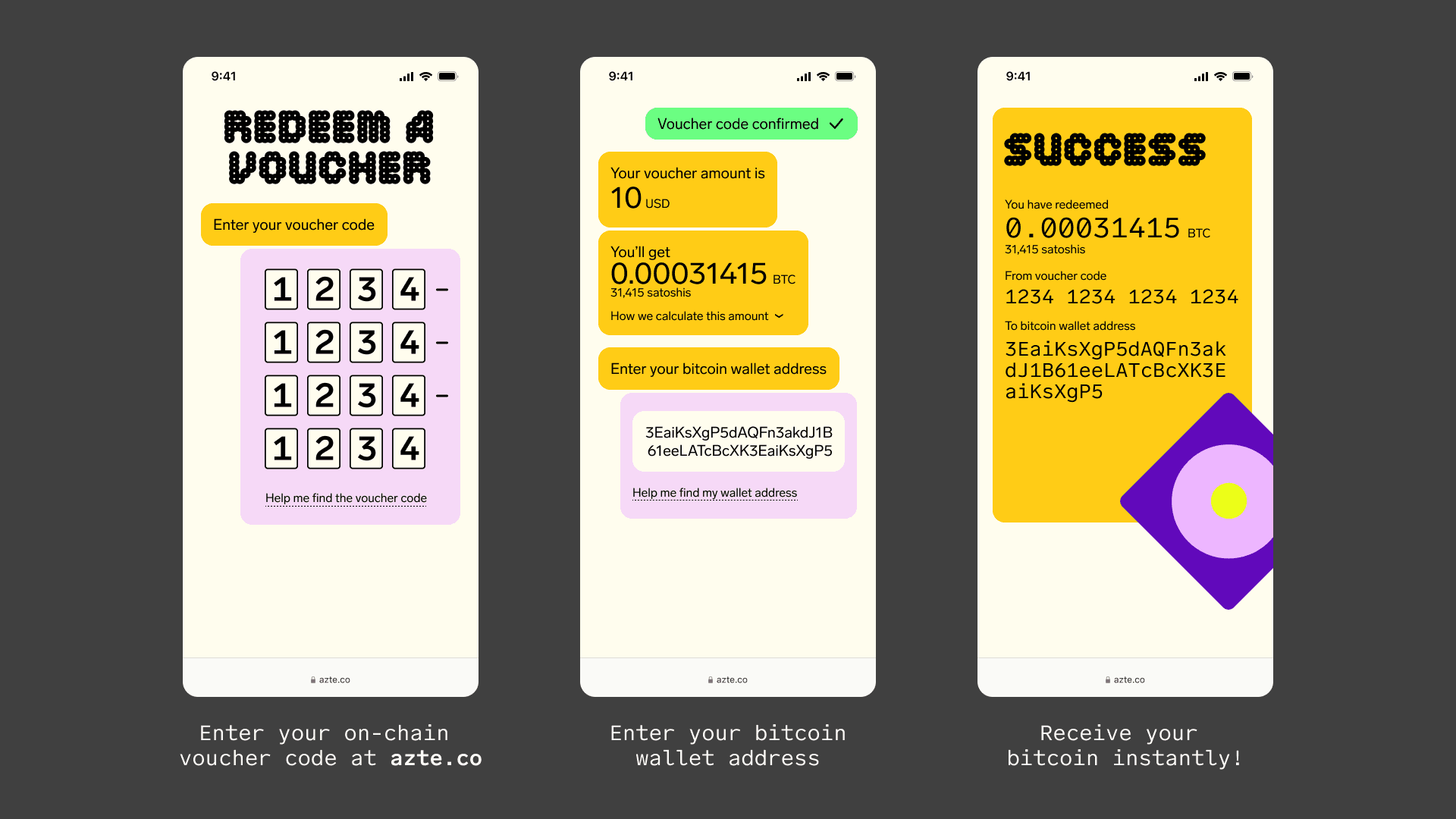 Azteco Bitcoin On-Chain €200 Voucher